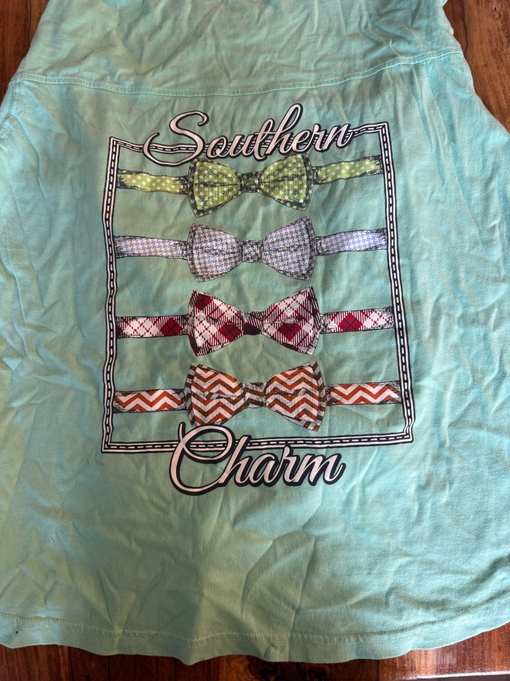 Simply Southern Mint Green Long Sleeve with Bow Tie Graphic